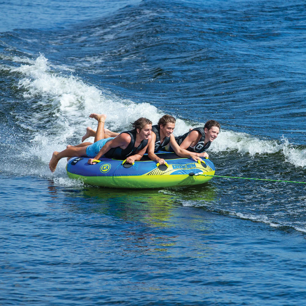 O'Brien Ultra Screamer 3 Person Towable Tube, Red/Blue view 3